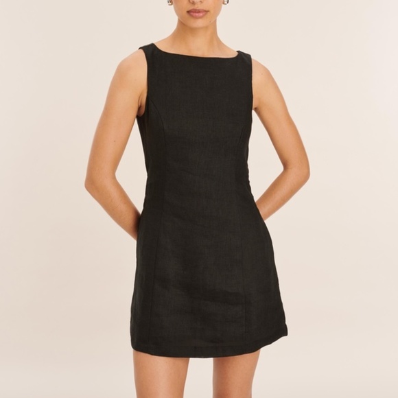 O.P.T Aspen linen mini dress - Picture 1 of 4
